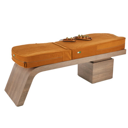 pat de masaj pietre jad si infrarosii tapiserie alcantara