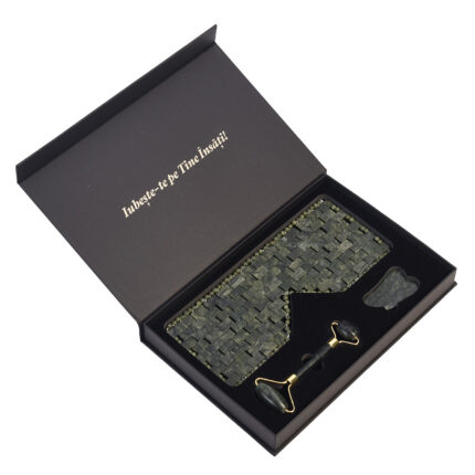 set de infrumusetare 3 piese de jad gua sha roller